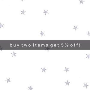 amazing deal!! but two items get five percent off